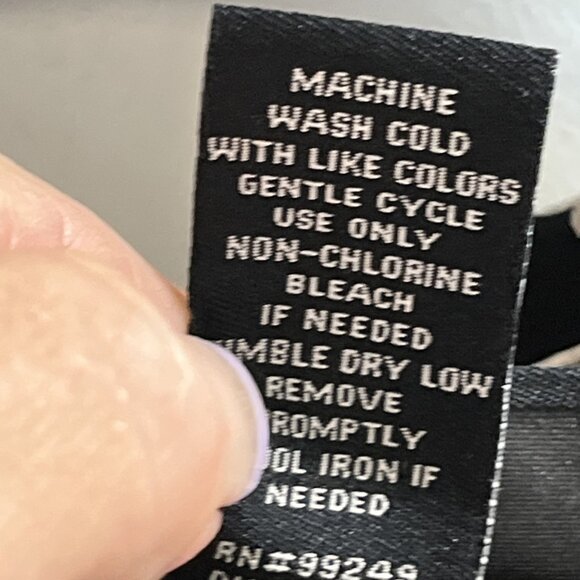 Maggie‎ Barnes Top Womens 3X Black Liquid Knit Pearls Bows Print Button Down - Picture 4 of 6